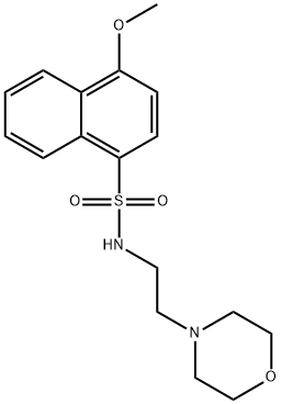 4-methoxy-N-(2-morpholinoethyl)naphthalene-1-sulfonamide Structure