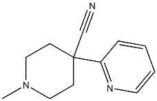 4-Piperidinecarbonitrile,1-methyl-4-(2-pyridinyl)- Structure