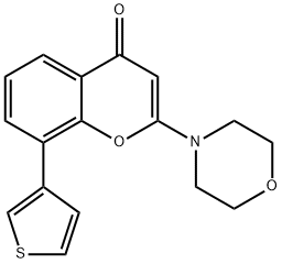 2-morpholin-4-yl-8-thiophen-3-ylchromen-4-one,503468-85-7,结构式
