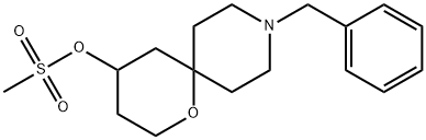 9-benzyl-1-oxa-9-azaspiro[5.5]undec-4-yl methanesulfonate Structure