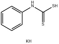 Carbamodithioic acid, phenyl-, monopotassium salt Structure