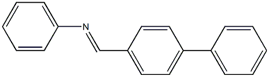N-phenyl-1-(4-phenylphenyl)methanimine 化学構造式