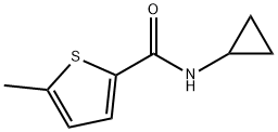 N-cyclopropyl-5-methylthiophene-2-carboxamide Struktur