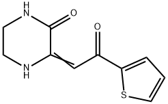 (3Z)-3-[2-oxo-2-(thiophen-2-yl)ethylidene]piperazin-2-one 结构式