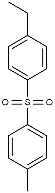 Benzene,1-ethyl-4-[(4-methylphenyl)sulfonyl]- 化学構造式
