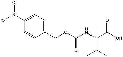 L-Valine, N-[[(4-nitrophenyl)methoxy]carbonyl]- Struktur