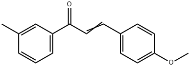 (2E)-3-(4-methoxyphenyl)-1-(3-methylphenyl)prop-2-en-1-one Struktur