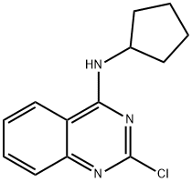 2-chloro-N-cyclopentylquinazolin-4-amine Structure