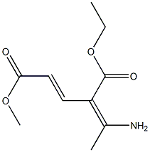 (4Z)-5-ethyl 1-methyl 4-(1-aminoethylidene)pent-2-enedioate Structure