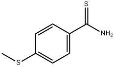 Benzenecarbothioamide, 4-(methylthio)- Structure