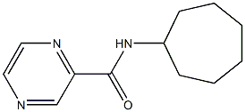 N-cycloheptylpyrazine-2-carboxamide 结构式