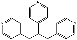 1,2,3-トリ-4-ピリジルプロパン 化学構造式