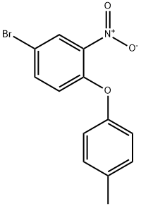 4-Bromo-2-nitro-1-p-tolyloxy-benzene 化学構造式