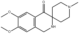 6,7-dimethoxy-1-methyl-1H-spiro[isoquinoline-3,4-piperidin]-4(2H)-one Struktur