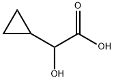 Cyclopropaneacetic acid, a-hydroxy- Structure