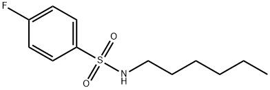 4-fluoro-N-hexylbenzenesulfonamide Structure