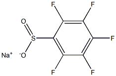 sodium:2,3,4,5,6-pentafluorobenzenesulfinate 结构式