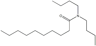 N,N-dibutyldecanamide 化学構造式