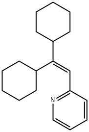 2-(2,2-Dicyclohexylvinyl)pyridine Structure