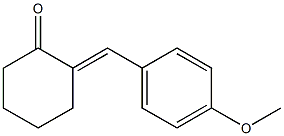 Cyclohexanone, 2-[(4-methoxyphenyl)methylene]- Structure