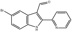 5-bromo-2-(pyridin-2-yl)-1H-indole-3-carbaldehyde Structure