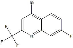 4-bromo-7-fluoro-2-(trifluoromethyl)quinoline Structure