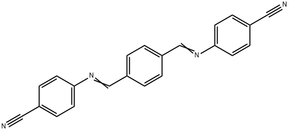 4,4'-[1,4-phenylenebis(methylylidenenitrilo)]dibenzonitrile Structure
