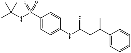 590399-45-4 N-[4-(tert-butylsulfamoyl)phenyl]-3-phenylbutanamide