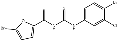 5-bromo-N-{[(4-bromo-3-chlorophenyl)amino]carbonothioyl}-2-furamide Structure