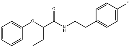 N-[2-(4-fluorophenyl)ethyl]-2-phenoxybutanamide Structure