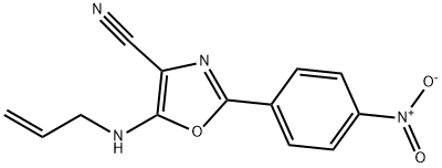 5-(allylamino)-2-(4-nitrophenyl)oxazole-4-carbonitrile Structure