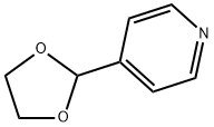 2-(4-ピリジル)-1,3-ジオキソラン 化学構造式