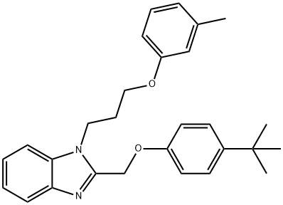 615280-95-0 2-((4-(tert-butyl)phenoxy)methyl)-1-(3-(m-tolyloxy)propyl)-1H-benzo[d]imidazole