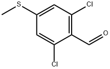 2,6-Dichloro-4-(methylthio)benzaldehyde Structure