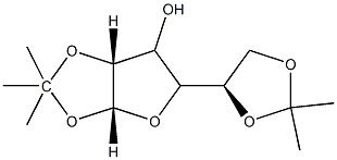 (3AR,6AR)-5-[(4R)-2,2-DIMETHYL-1,3-DIOXOLAN-4-YL]-2,2-DIMETHYL-3A,5,6,6A-TETRAHYDROFURO[2,3-D][1,3]DIOXOL-6-OL:METHANE 结构式