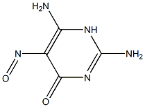 2,6-diamino-5-nitroso-1H-pyrimidin-4-one Struktur