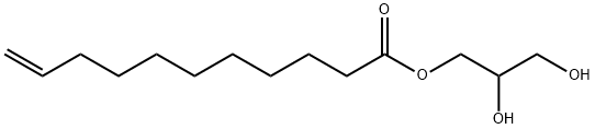 10-Undecenoic acid, 2,3-dihydroxypropyl ester Struktur