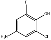 Phenol, 4-amino-2-chloro-6-fluoro- 化学構造式
