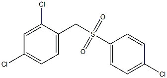 Benzene,2,4-dichloro-1-[[(4-chlorophenyl)sulfonyl]methyl]- Struktur