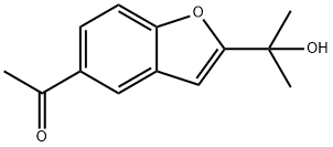 5-ACETYL-2-(1-HYDROXY-1-METHYLETHYL)BENZOFURAN,64165-99-7,结构式
