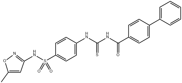 642942-63-0 N-{[(4-{[(5-methyl-3-isoxazolyl)amino]sulfonyl}phenyl)amino]carbonothioyl}-4-biphenylcarboxamide