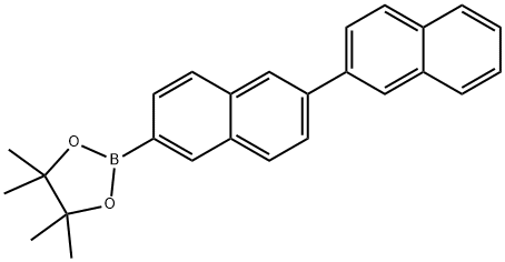 [2,2-BINAPHTHALEN]-6-YLBORONIC ACID PINACOL ESTER Structure