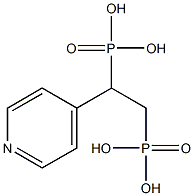 Phosphonic acid, [2-phosphono-1-(4-pyridinyl)ethyl]- Structure