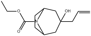 8-Azabicyclo[3.2.1]octane-8-carboxylic acid, 3-hydroxy-3-(2-propen-1-yl)-, ethyl ester,660411-11-0,结构式