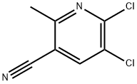 3-Pyridinecarbonitrile, 5,6-dichloro-2-methyl- Struktur
