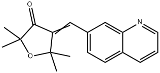 (4Z)-2,2,5,5-tetramethyl-4-(quinolin-7-ylmethylidene)dihydrofuran-3(2H)-one Structure