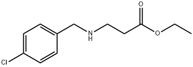 ethyl 3-{[(4-chlorophenyl)methyl]amino}propanoate Structure