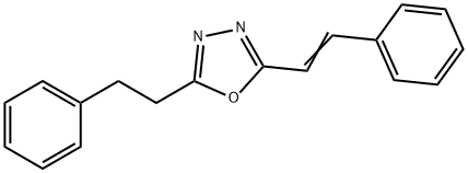 2-(2-phenylethyl)-5-(2-phenylvinyl)-1,3,4-oxadiazole Struktur