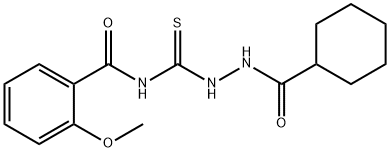 671794-87-9 N-[(cyclohexanecarbonylamino)carbamothioyl]-2-methoxybenzamide