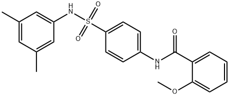 N-(4-{[(3,5-dimethylphenyl)amino]sulfonyl}phenyl)-2-methoxybenzamide Struktur